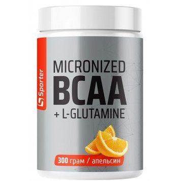 Sporter, Micronized BCAA + L-Glutamine, апельсин, 300 г (SPO-72471), фото