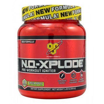 BSN, N.O.-Xplode, Legendary Pre-Workout, со вкусом зеленого яблока, 555 г (100747), фото