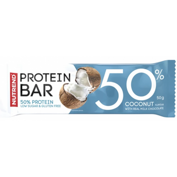 Nutrend, Батончик PROTEIN BAR 50%, кокос, 50 г - 1/30 (NUT-17354), фото