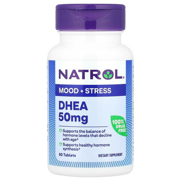 Natrol, ДГЭА, 50 мг, 60 таблеток (NTL-16106), фото
