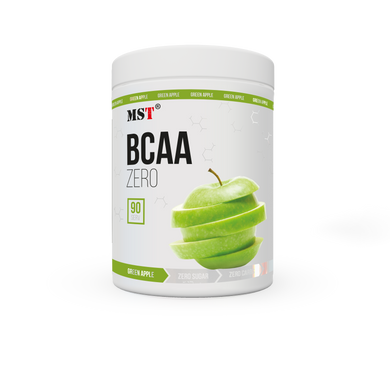 MST Nutrition, Комплекс аминокислот, BCAA Zero, вкус зеленое яблоко, 90 порций, 540 г (MST-00293), фото