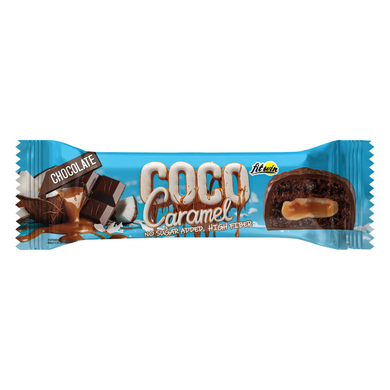 FitWin, Протеиновый батончик Coco Caramel, без цукру, шоколад, 40 г, 1/20 (FTW-23065), фото