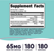 Nutricost NCS-67460 Железо с витамином C + фолат и витамин B12 Nutricost - 180 капсул 3
