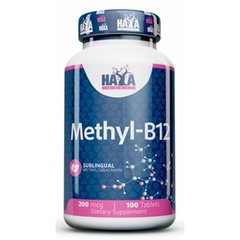 Haya Labs, Methyl B-12, 200 мкг, 100 таблеток (820223), фото