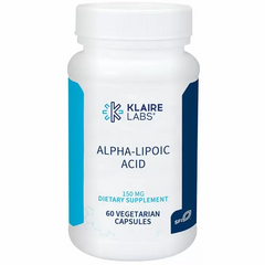 Альфа-ліпоєва кислота, Alpha-Lipoic Acid, Klaire Labs, підтримка печінки, 150 мг, 60 капсул (KLL-29306), фото