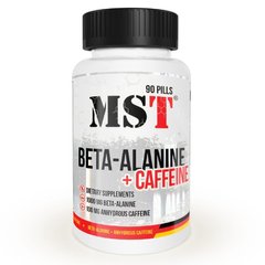 MST Nutrition, Бета-аланін та кофеїн, 90 таблеток (MST-16079), фото