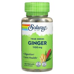 Корень имбиря, Ginger Root, Solaray, 550 мг, 100 капсул (SOR-01300), фото