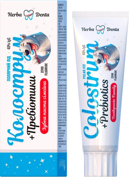 Семейная зубная паста с колострумом Golden Pharm Colostrum | полярный лед - 100 г, фото