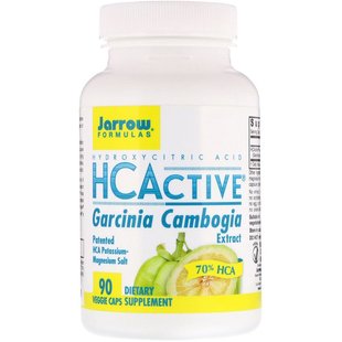 Jarrow Formulas, HCActive, екстракт камбоджійської гарцинії, 90 вегетаріанських капсул (JRW-14087), фото