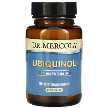 Dr. Mercola, убихинол, 150 мг, 30 капсул (MCL-01799), фото