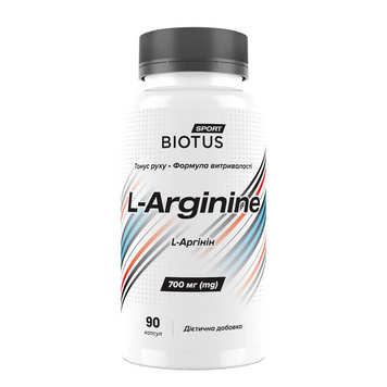 Biotus, L-Arginine, L-аргинин, 90 капсул (BIO-533259), фото