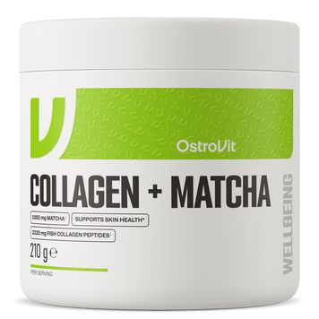 Ostrovit, Колаген + Матча, Collagen + Matcha, без смаку, 210 г (OST-91475), фото