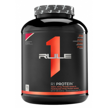 Rule 1, Protein R1, 25 г изолята протеина + 6 г BCAA, печенье + крем, 2280 г (816681), фото