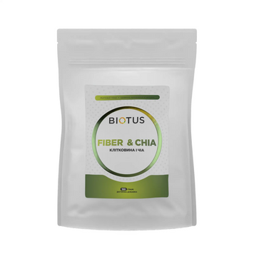 Biotus, Fiber&Chia, Клетчатка и чиа, 150 г (BIO-533327), фото