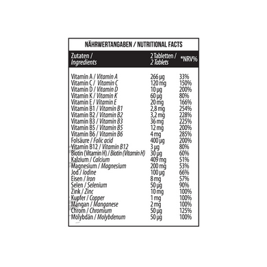 Мультивітаміни MST All Vitamins - 60 таблеток, фото