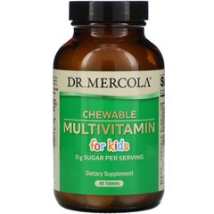Dr. Mercola, Жувальні мультивітаміни для дітей, 60 таблеток (MCL-01010), фото
