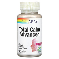 Solaray, Total Calm Advanced, 60 растительных капсул (SOR-68267), фото