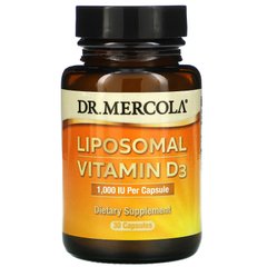 Dr. Mercola, липосомальный витамин D3, 1000 МЕ, 30 капсул (MCL-01732), фото
