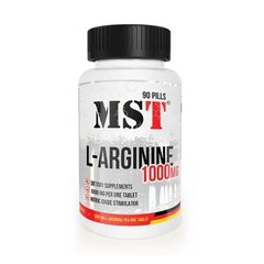 MST Nutrition, L-аргінін, 90 таблеток (MST-00250), фото