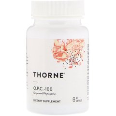 Thorne Research, O.P.C.-100, Екстракт виноградних кісточок, 100 мг, 60 капсул (THR-74502), фото