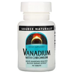 Source Naturals, ванадий с хромом, 90 таблеток (SNS-01835), фото