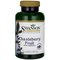 Витекс священный, ягоды, Chasteberry Fruit, Swanson, 400 мг, 120 капсул (SWV-11065), фото