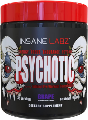 Insane Labz, Psychotic, 35 порций, Grape, 219 г (INL-18286), фото