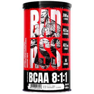 BAD ASS, BCAA 8:1:1, блакитна малина, 400 г (821003), фото