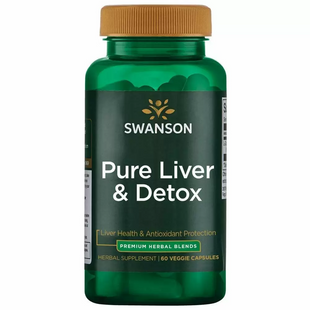 Поддержка и детоксикация печени, Ultra Pure Liver and Detox, Swanson, 60 вегетарианских капсул (SWV-21075), фото