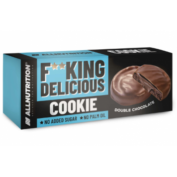 Allnutrition, Fitking Delicious Сookie, подвійний шоколад, 128 г (ALL-74063), фото