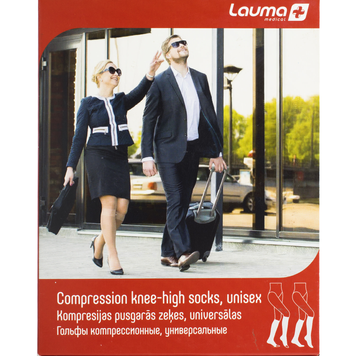Компресійні гольфи з бавовною без миска Lauma Medical AD209, клас 2, розмір 1D | натуральні - 1 пара, фото