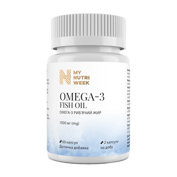My Nutri Week, Омега-3 исландский рыбий жир, Omega-3 Fish Oil, 60 капсул (MNW-532467), фото