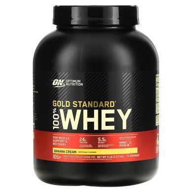 Optimum Nutrition, 100% Whey Gold Standard, сироватковий протеїн, шоколад + арахісова олія, 2270 г (OPN-05912), фото