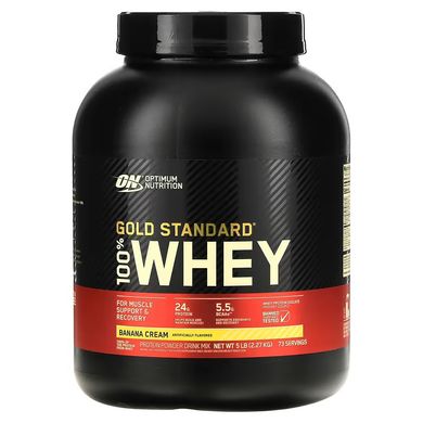 Optimum Nutrition, 100% Whey Gold Standard, сывороточный протеин, шоколад + арахисовое масло, 2270 г (OPN-05912), фото