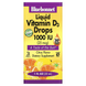 Bluebonnet Nutrition BLB-00374 Bluebonnet Nutrition, Рідкий вітамін D3, у краплях, натуральний цитрусовий смак, 25 мкг (1000 МО), 30 мл (BLB-00374) 1