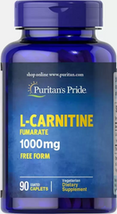 L-карнитин фумарат, L-Carnitine Fumarate, Puritan's Pride, 1000 мг, 90 капсул (PTP-18714), фото