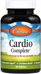 Кардио комплекс, Cardio Complete, Carlson Labs, 90 капсул (CAR-42000), фото
