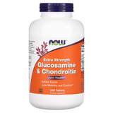Глюкозамін та хондроїтин підвищеної сили NOW Foods Glucosamine Chondroitin Extra Strength - 240 таблеток, фото