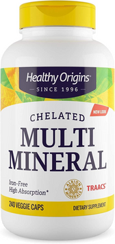 Healthy Origins, Хелатований мультимінерал, без заліза, 240 рослинних капсул (HOG-39534), фото