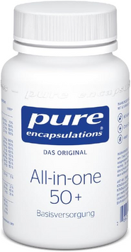 Pure Encapsulations, All-in-one 50+, Мультивитаминный комплекс для активного долголетия, 60 вегетарианских капсул (PE-58005), фото