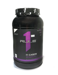 Rule 1, R1 Casein, протеїн повільного вивільнення, полуниця+крем, 924 г (RUL-00461), фото