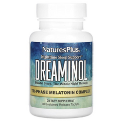 NaturesPlus, Dreaminol, 30 таблеток із уповільненим вивільненням (NAP-04759), фото