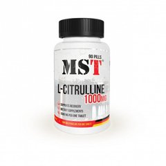 MST Nutrition, L-цитрулін, 1000 мг, 90 таблеток (MST-16077), фото