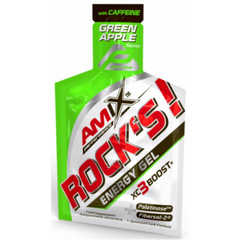 Amix, Performance Amix Rock´s Gel + кофеин, зеленое яблоко, 20x32 г (817948), фото