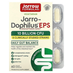 Jarrow Formulas, Jarro-Dophilus EPS, травний пробіотик, 5 мільярдів, 60 рослинних капсул Enteroguard (JRW-03020), фото