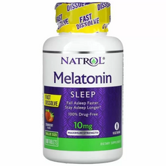 Natrol, Мелатонін, 10 мг, Straw, 100 таблеток (NTL-07150), фото