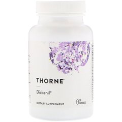 Thorne Research, Diabenil, Норма цукру в крові, 90 капсул (THR-79002), фото