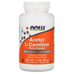 Now Foods, Ацетил-L-карнітин, порошок, 85 г (NOW-00208), фото