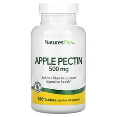 Nature's Plus, яблочный пектин, 500 мг, 180 таблеток (NAP-04500), фото