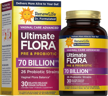 Жіночий пробіотик для вагінального здоров&rsquo;я 70 млрд КУО Renew Life Ultimate Flora Women&rsquo;s Vaginal Care Advanced Probiotic - 30 капсул, фото